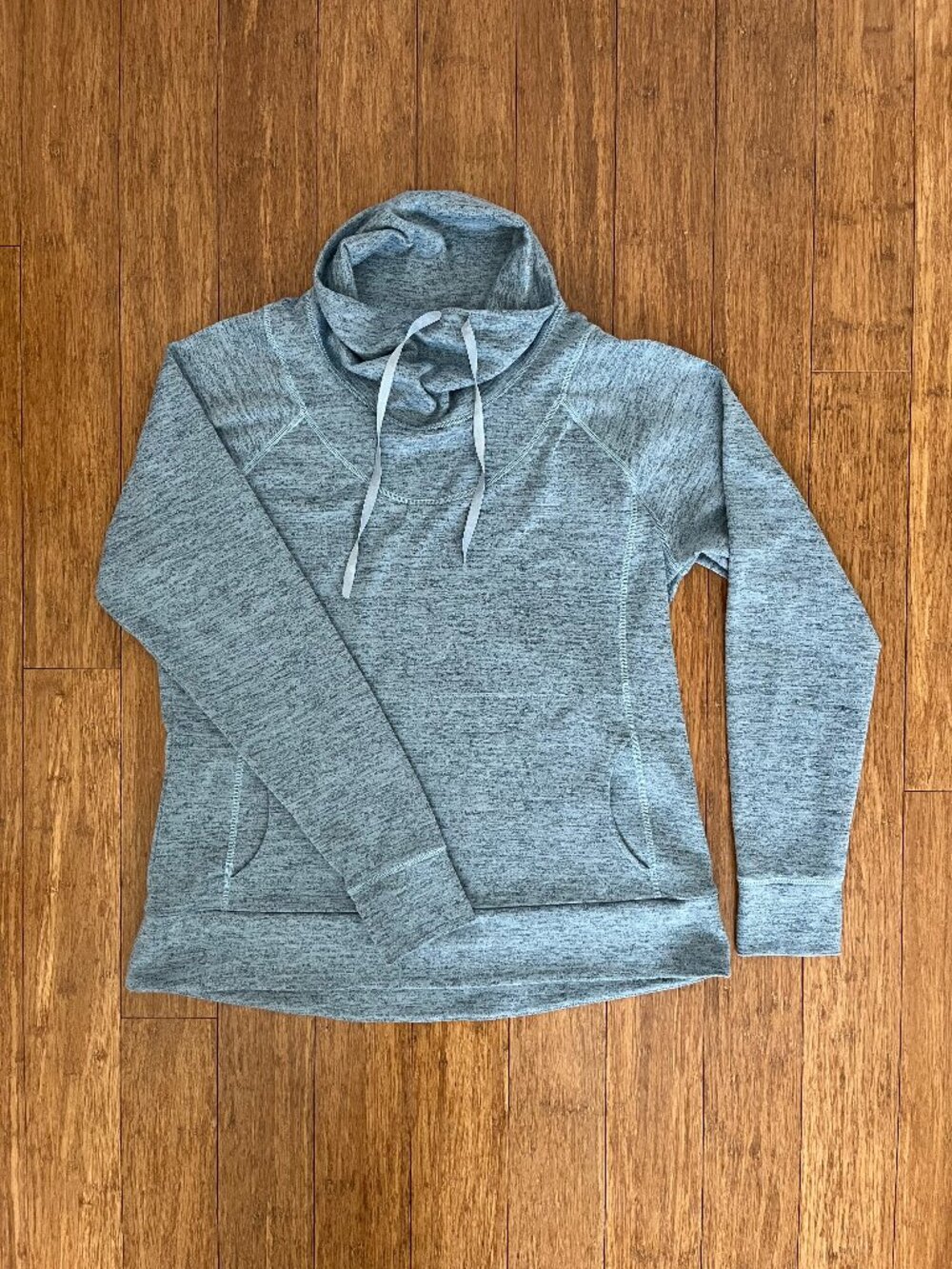 Kuhl Lea Blue Heathered Cowl Neck Pullover